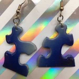 Final sale! Gorgeous Airbrush Puzzle Earrings